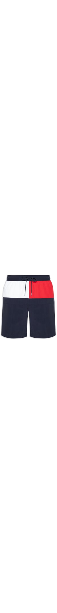 Short Masculino Long Drawstring - Azul