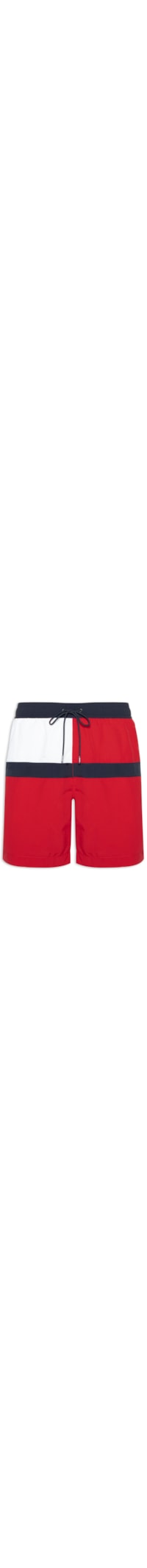 Short Masculino Long Drawstring - Vermelho
