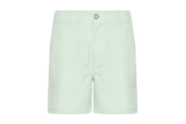 Short Masculino Médio Linen Elástico - Verde