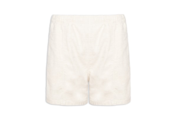 Short Masculino Mix Linho Recortes - Bege