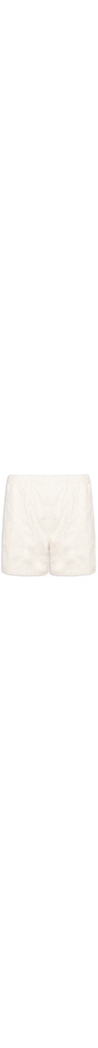 Short Masculino Mix Linho Recortes - Bege