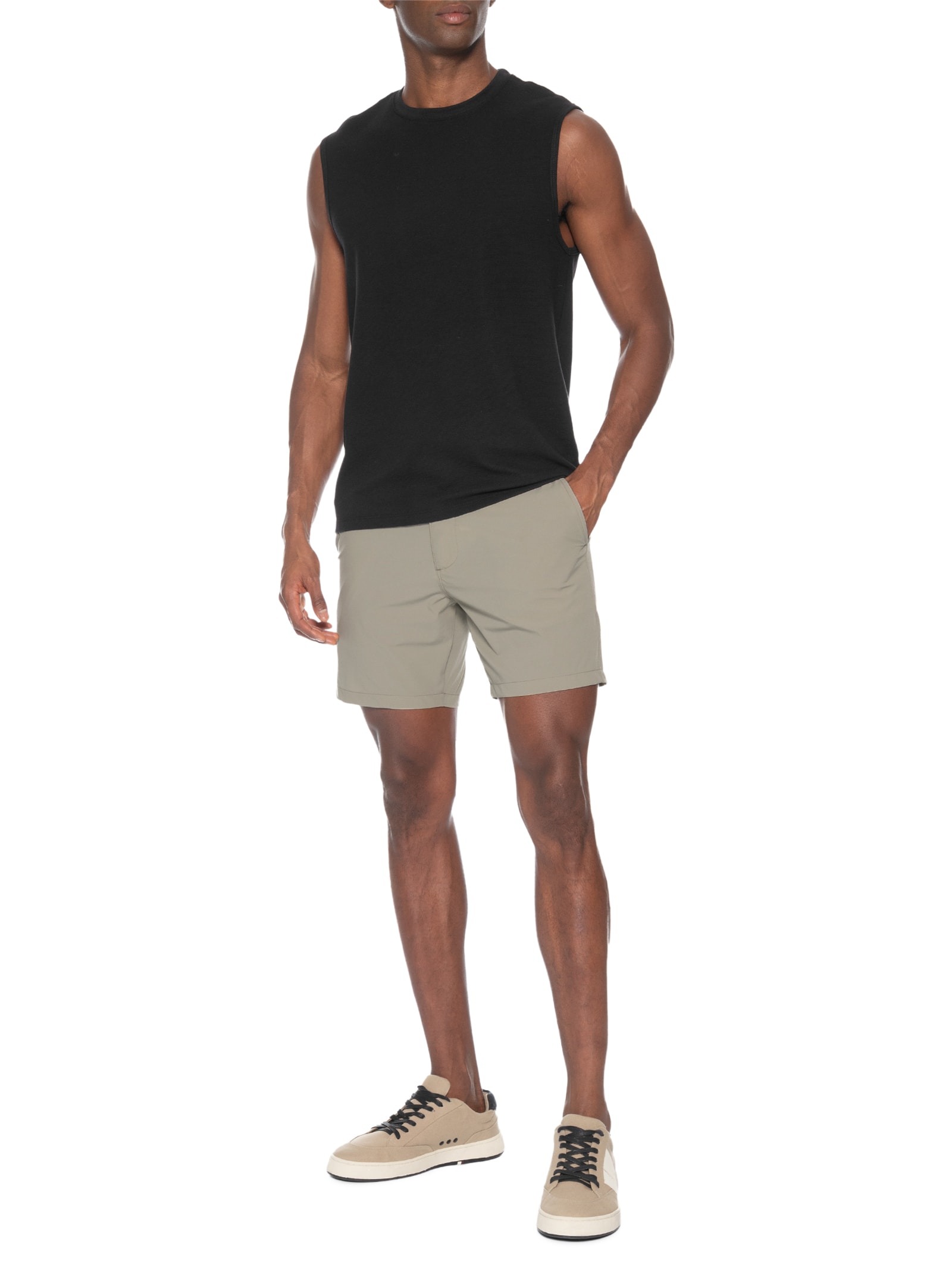Short Masculino Moovex Portofino Bege Pineapple