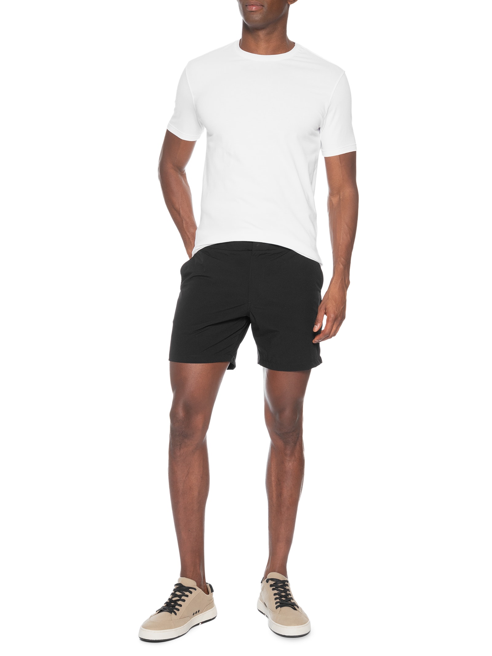 Short Masculino Moovex Portofino Preto Pineapple