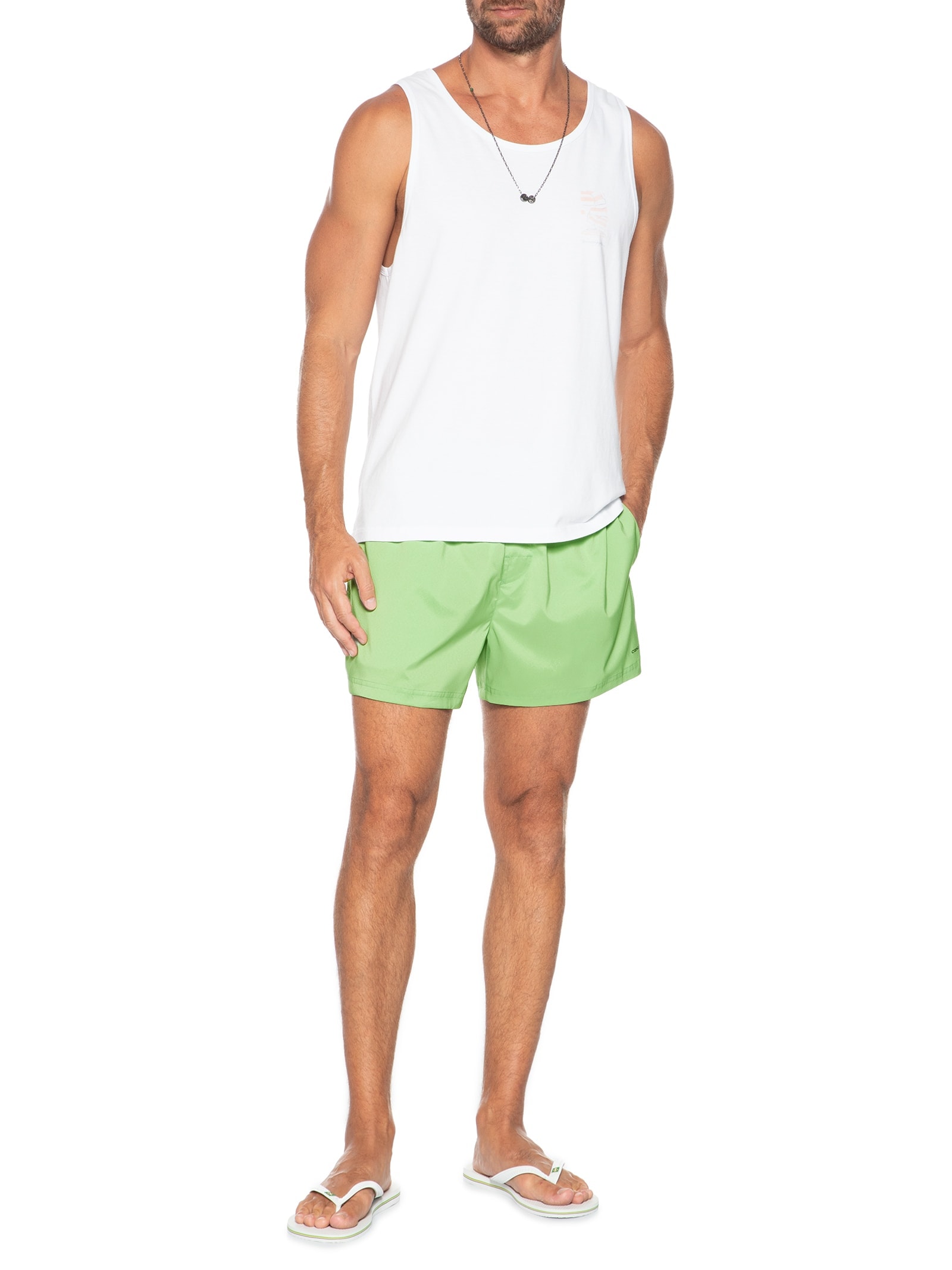 Short Masculino New Aquaone Flex Verde Osklen