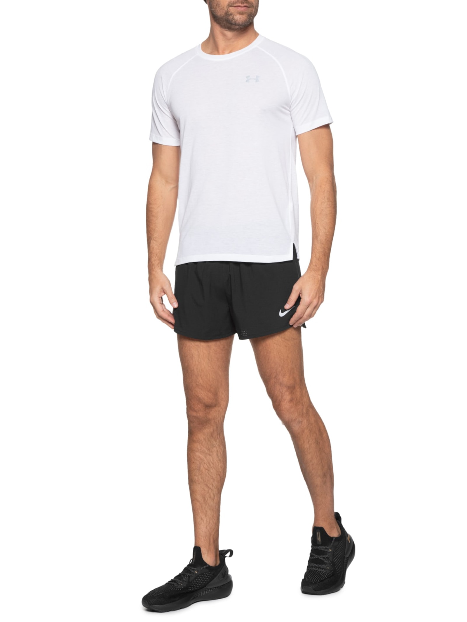 Short Masculino NK DF Fast 3IN BF Preto Nike