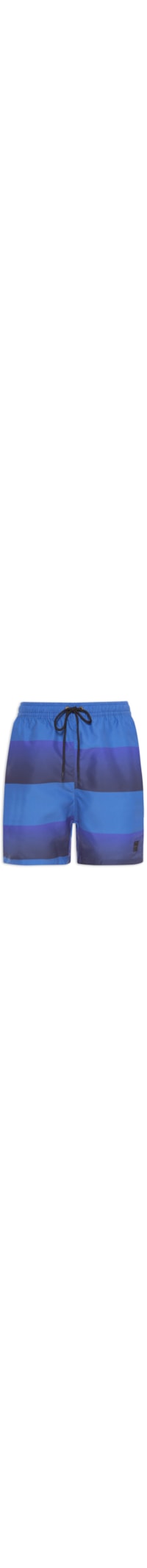 Short Masculino Nylon Beach Gradient Stripes - Azul