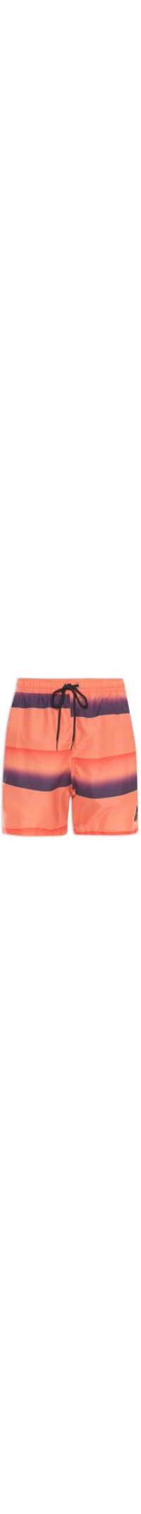 Short Masculino Nylon Beach Gradient Stripes - Laranja