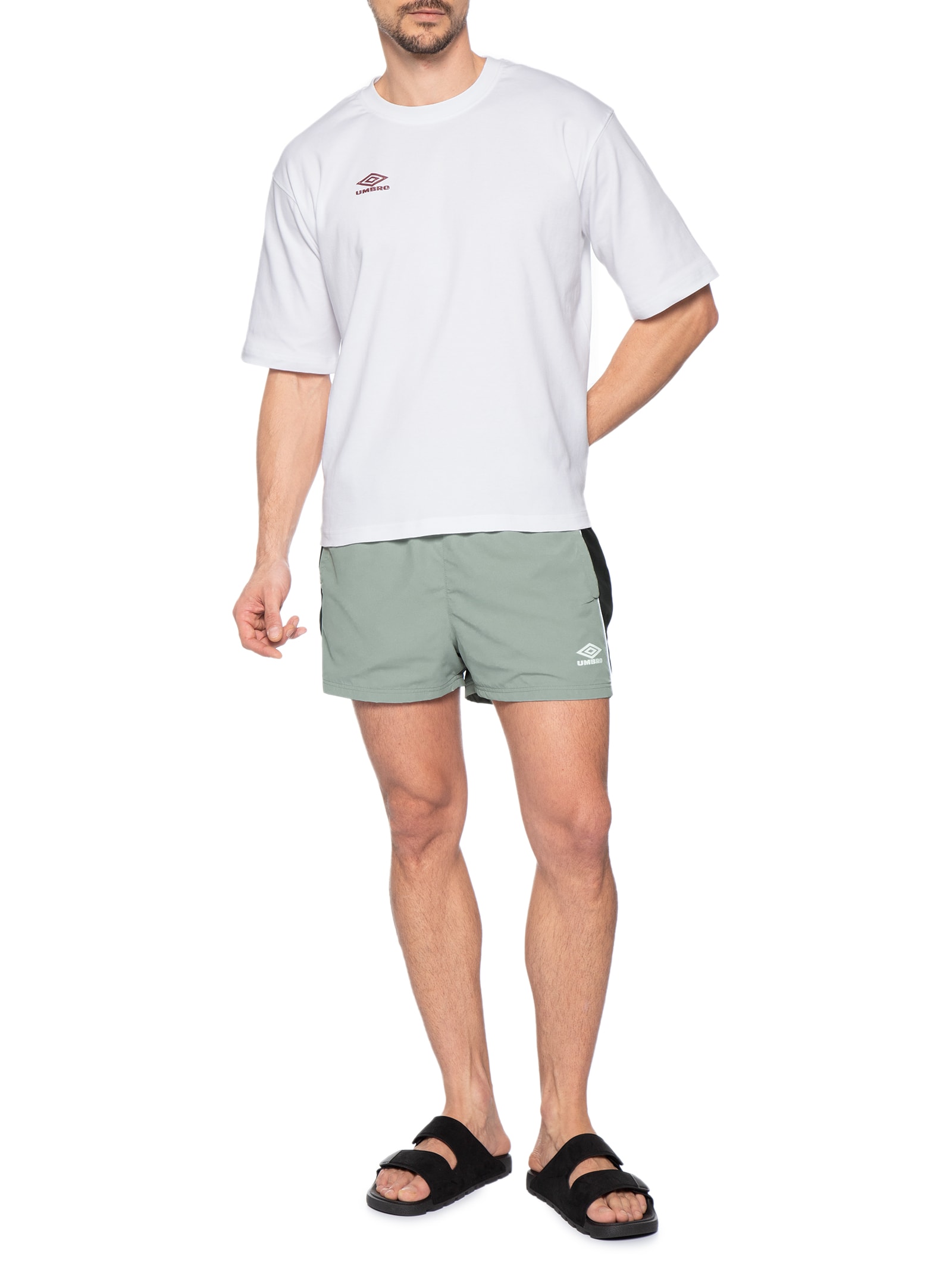 Short Masculino Panelled Cinza Umbro