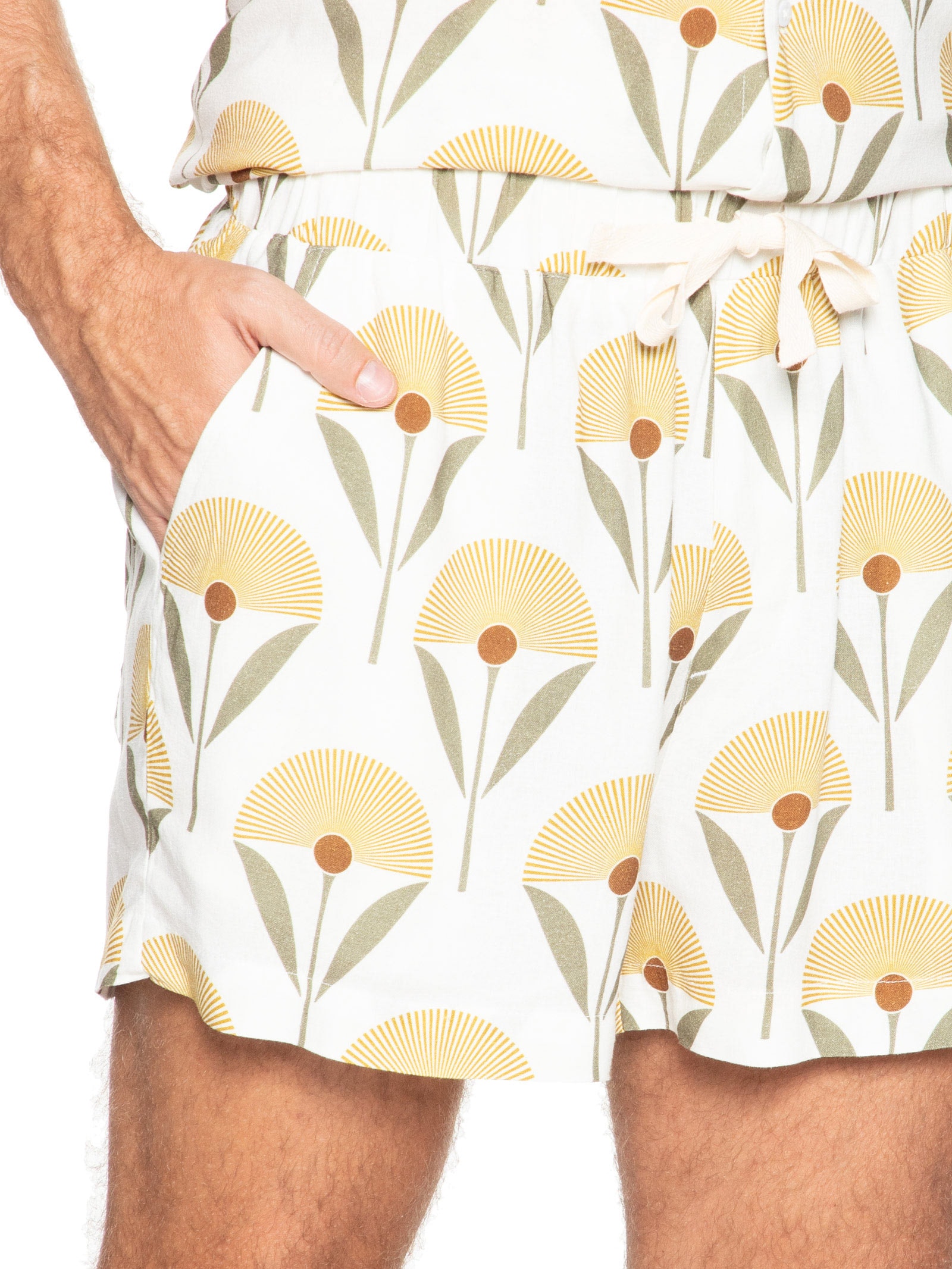 Short Masculino PJ Sunflowe Color Amarelo Osklen
