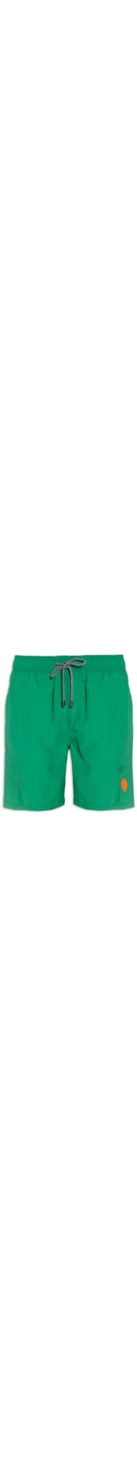 Short Masculino Poliamida Liso - Verde