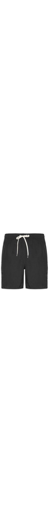 Short Masculino Praia Básico Opaco - Preto
