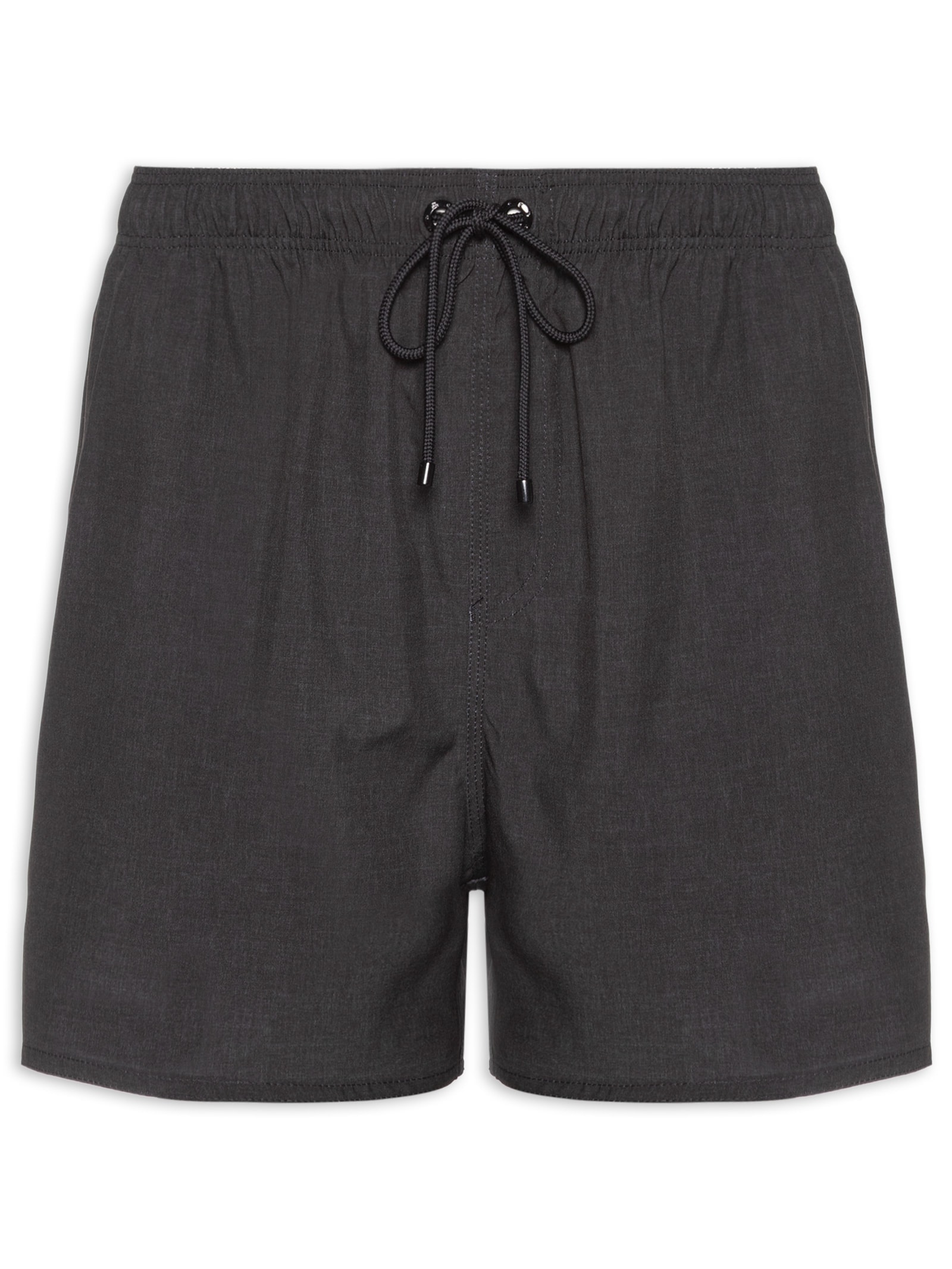 Short Masculino Praia Básico Textura Preto Reserva