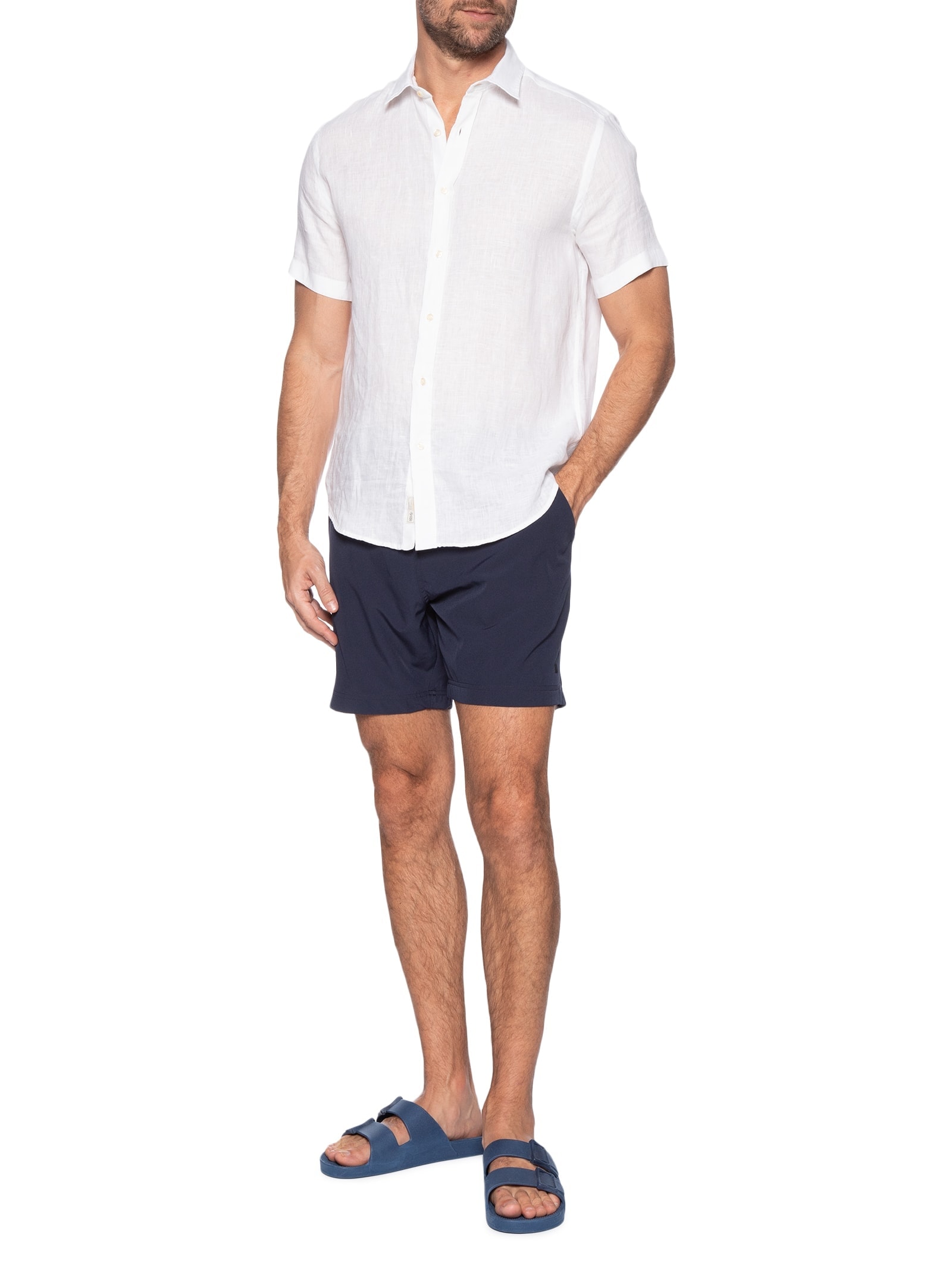Short Masculino Praia Calor Azul Foxton