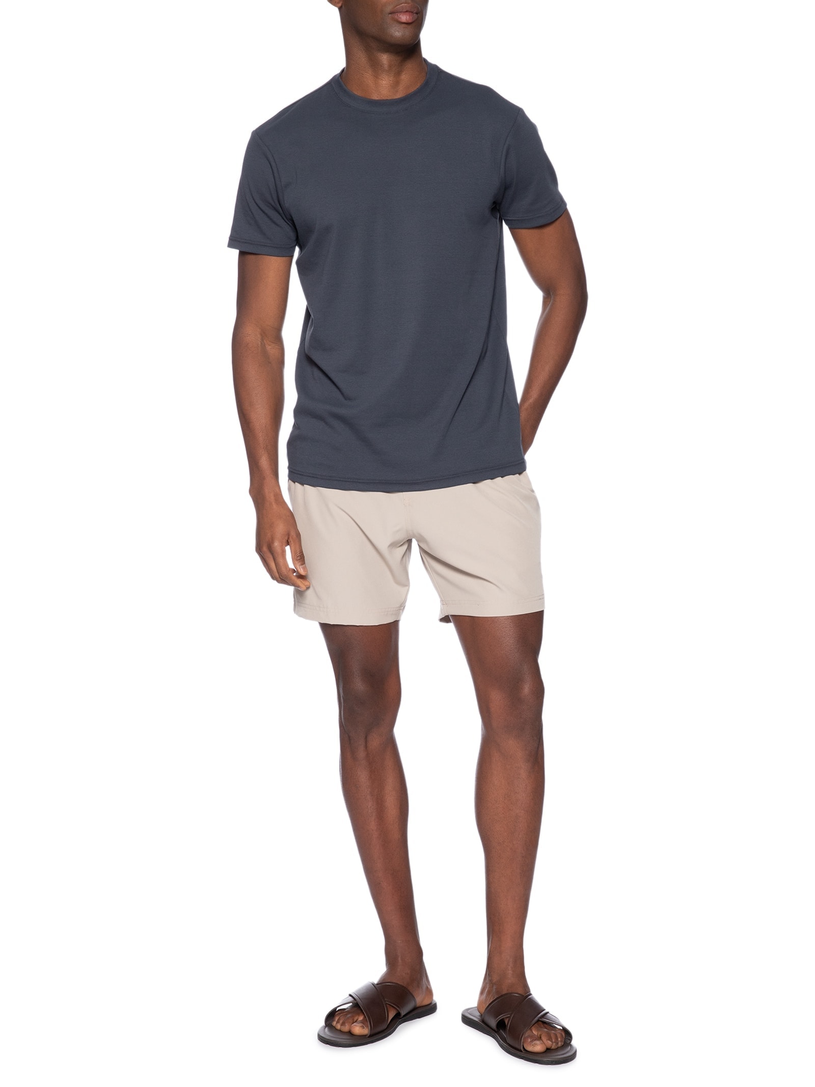 Short Masculino Praia Calor Bege Foxton