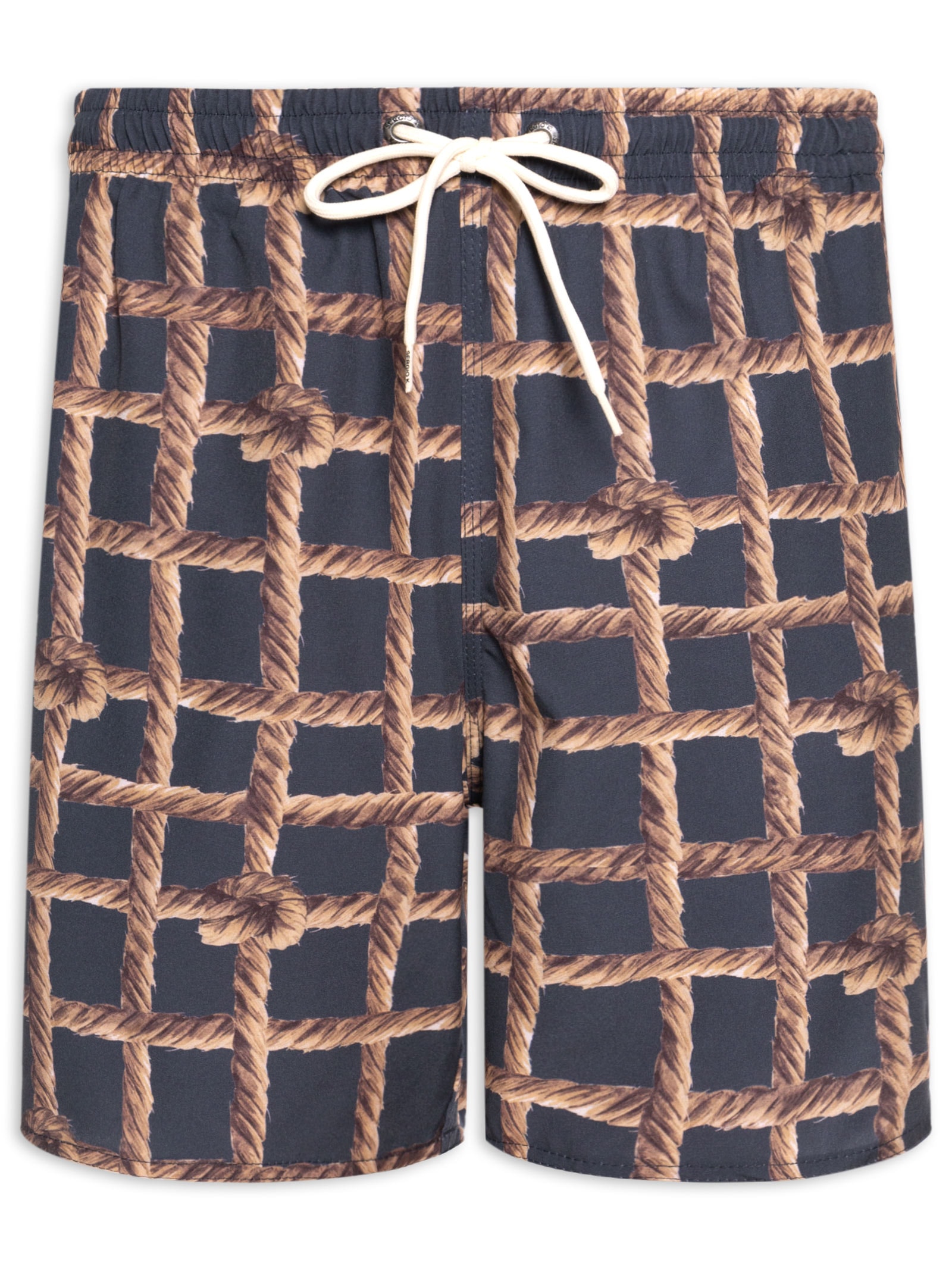 Short Masculino Praia Estampa Corda Nó Azul Sergio K