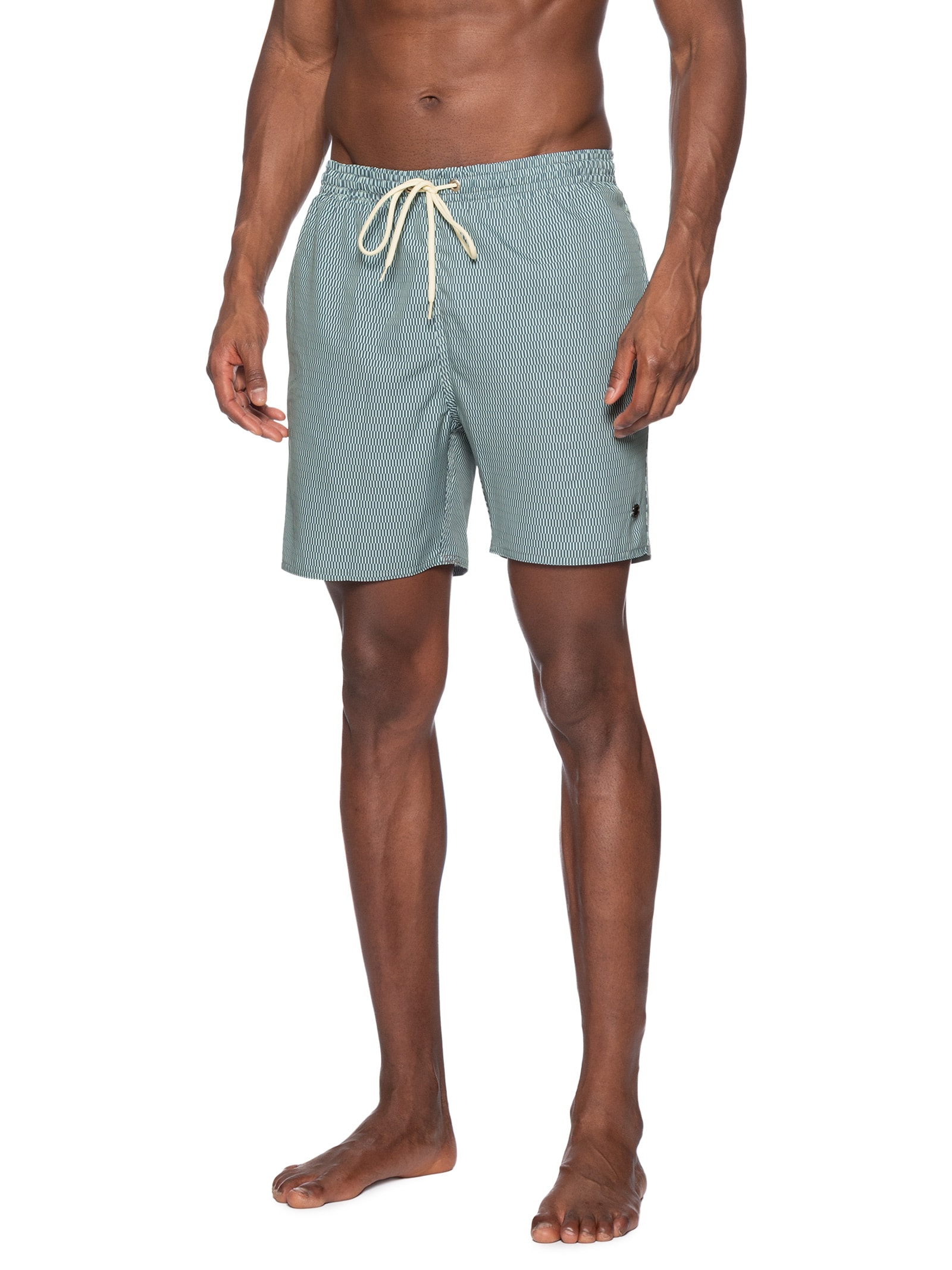 Short Masculino Praia Estampa Gravataria Prisma Verde Sergio K