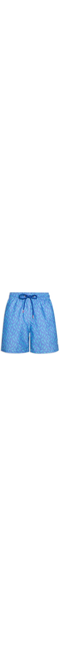 Short Masculino Praia Estampado Abacaxi - Azul