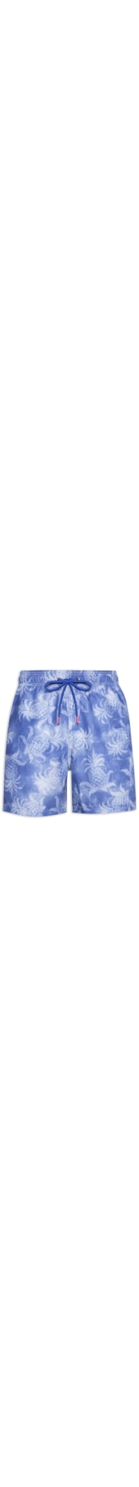Short Masculino Praia Estampado Abacaxi - Azul