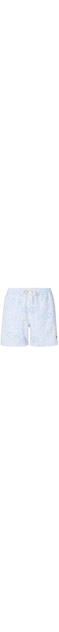 Short Masculino Praia Estampado Azulejo - Branco