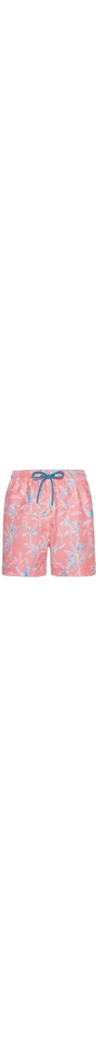 Short Masculino Praia Estampado Bananeira - Rosa