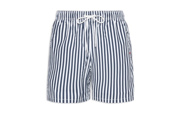 Short Masculino Praia Estampado Cordão - Azul