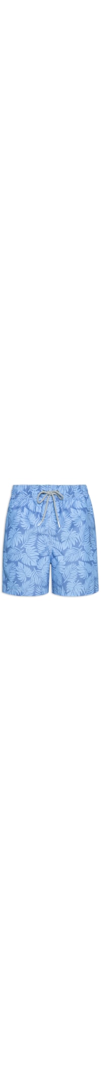 Short Masculino Praia Estampado Costela de Adão - Azul