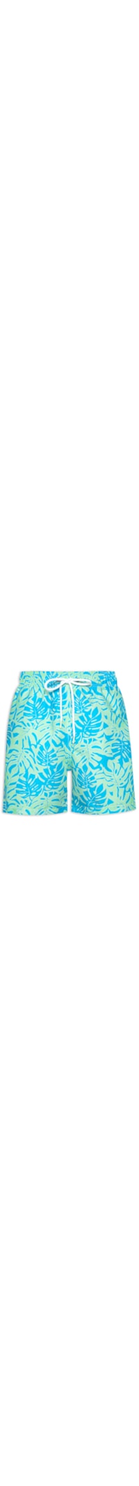 Short Masculino Praia Estampado Costela De Adão - Verde