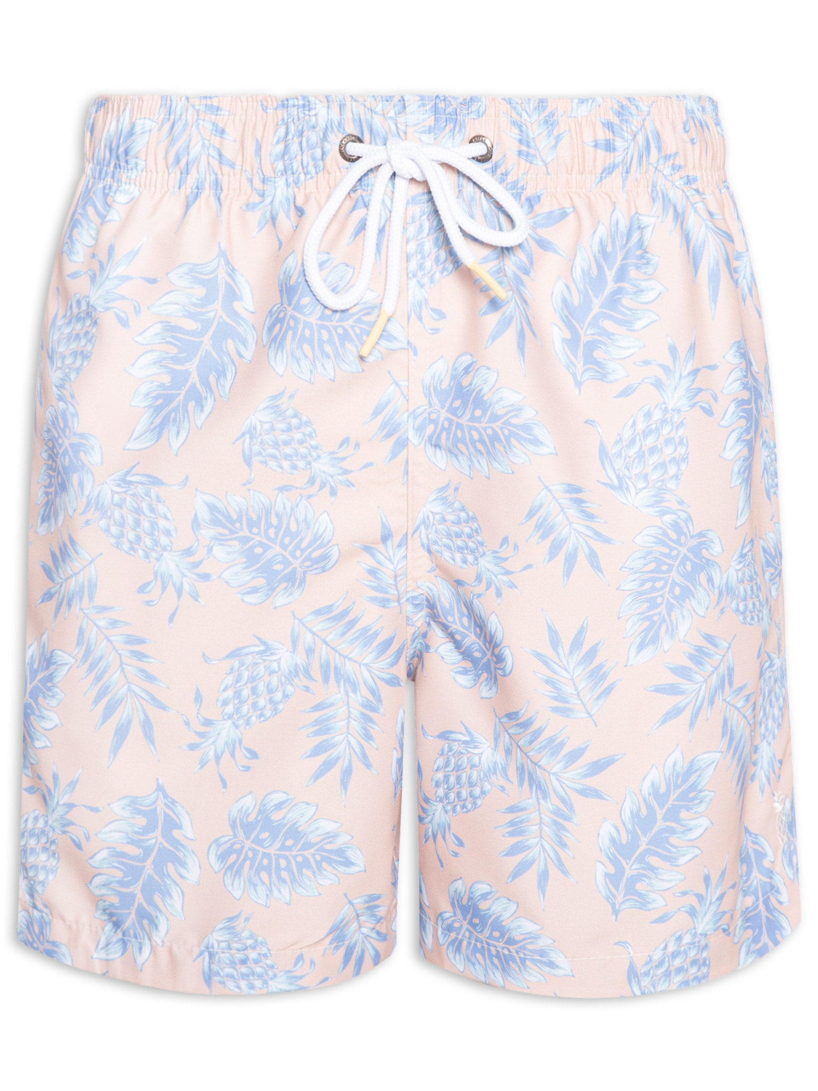 Pineapple - Short Masculino Praia Estampado - Laranja
