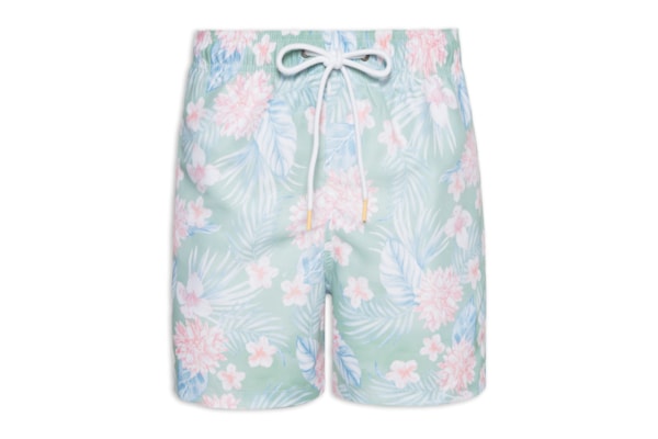 Short Masculino Praia Estampado Trópicos - Verde