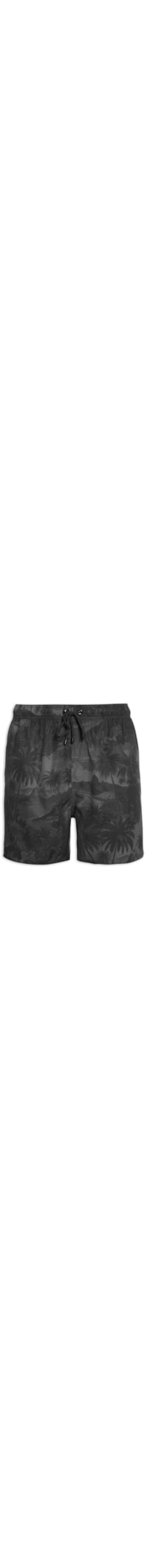 Short Masculino Praia Estampado Vintage Rio - Preto