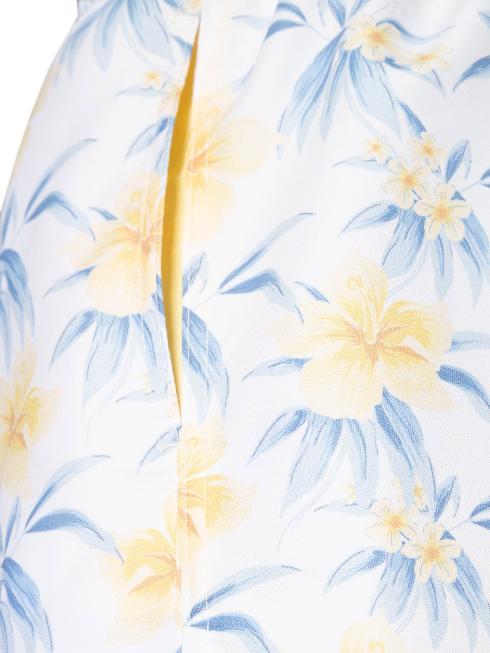 Short Masculino Praia Hibísco Branco Pineapple