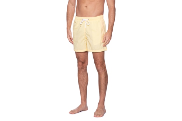 Short Masculino Praia Liso - Amarelo