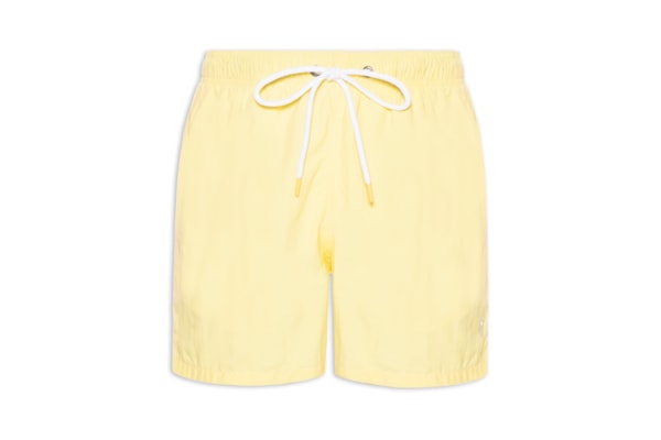 Short Masculino Praia Liso - Amarelo