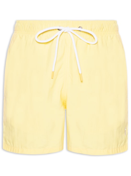 Short Masculino Praia Liso - Amarelo