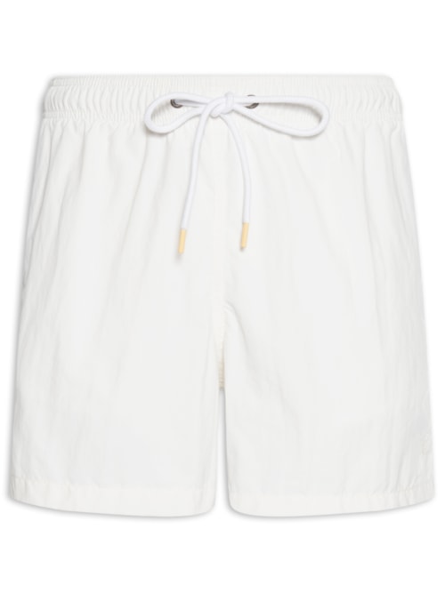Short Masculino Praia Liso - Branco