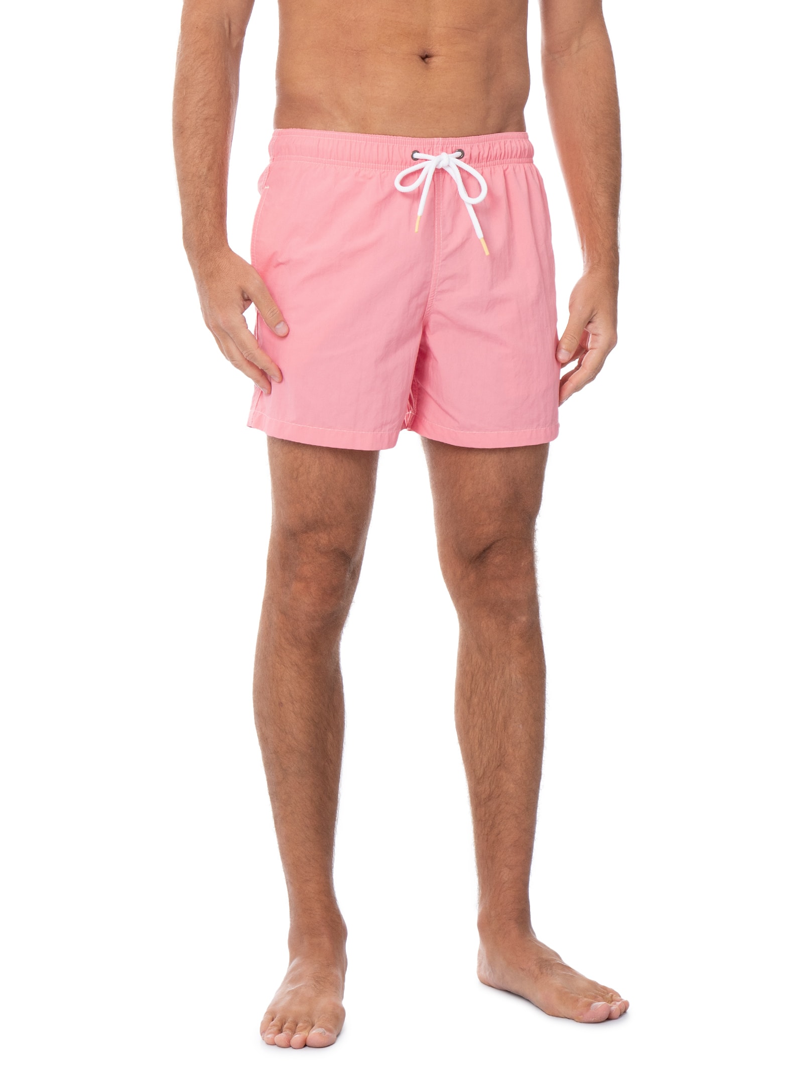Short Masculino Praia Liso- Laranja Pineapple