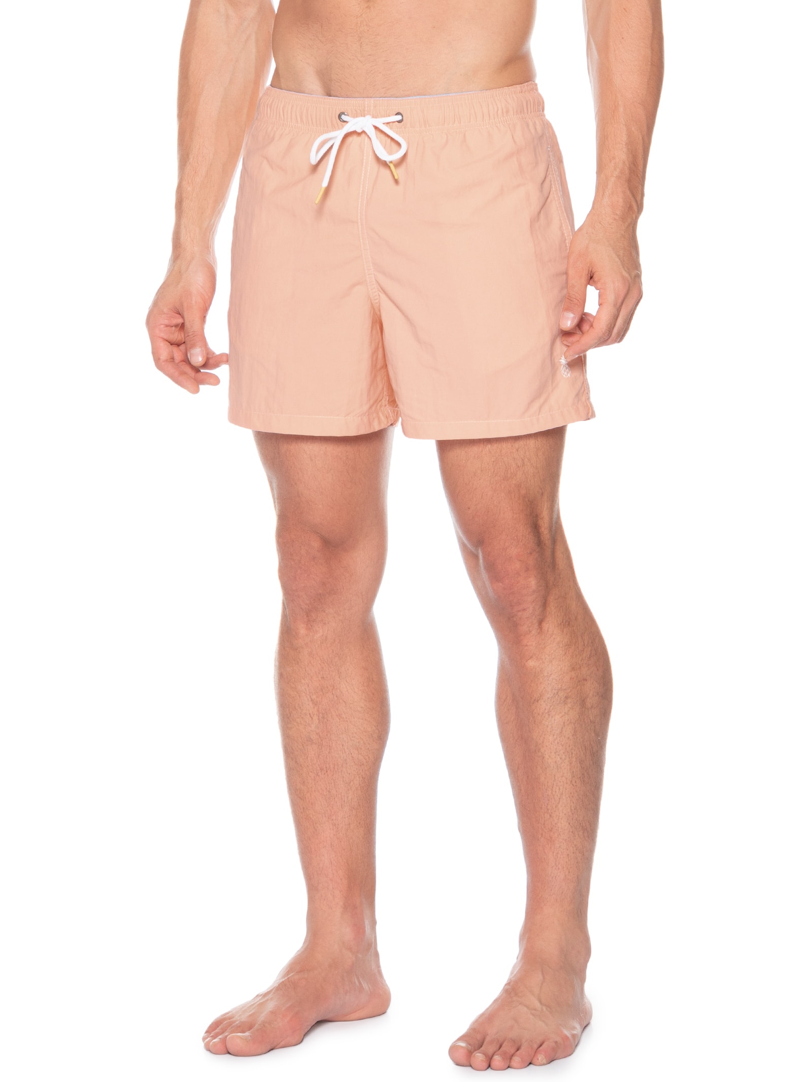 Short Masculino Praia Liso- Laranja Claro Pineapple
