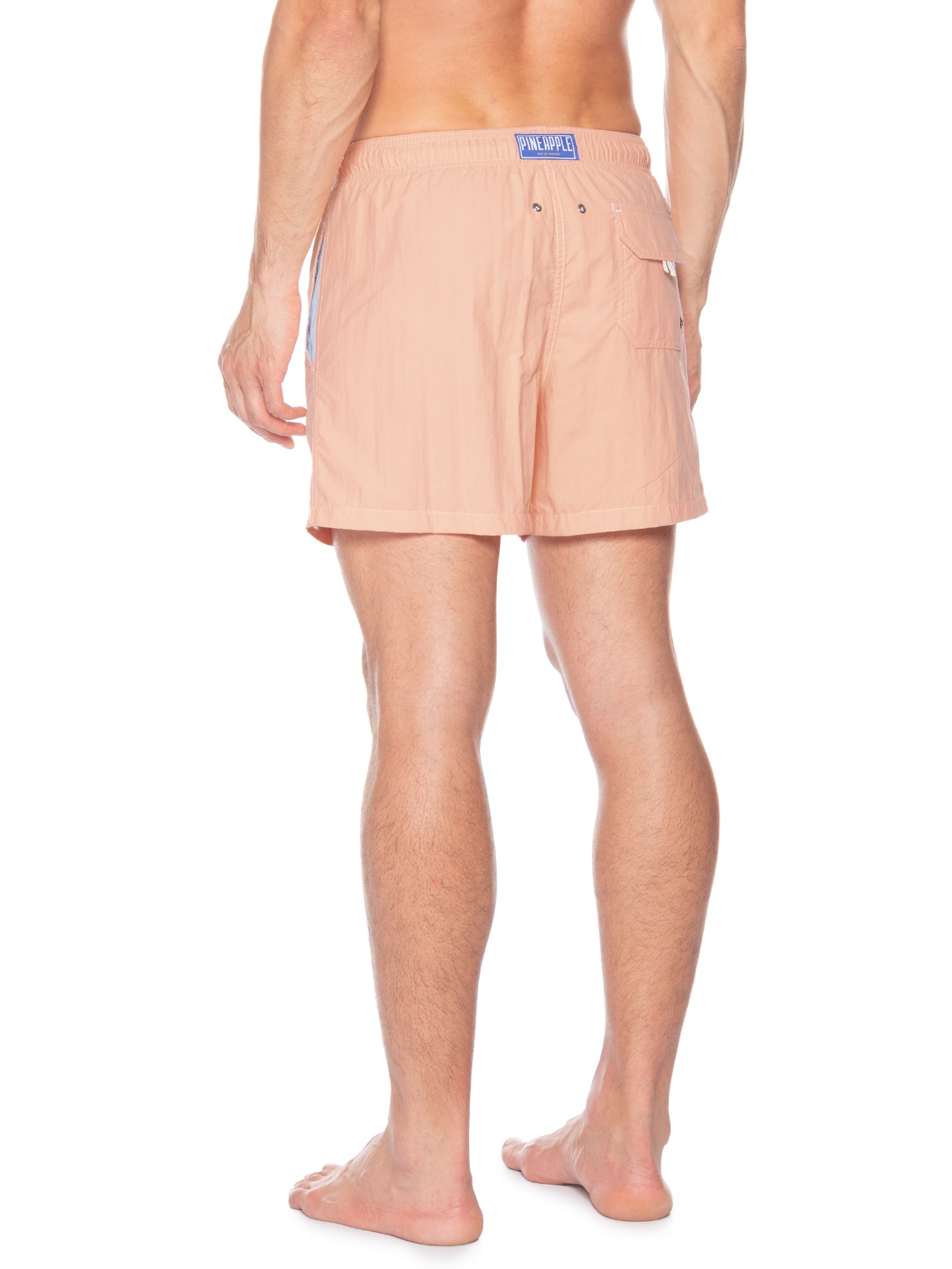 Short Masculino Praia Liso- Laranja Claro Pineapple