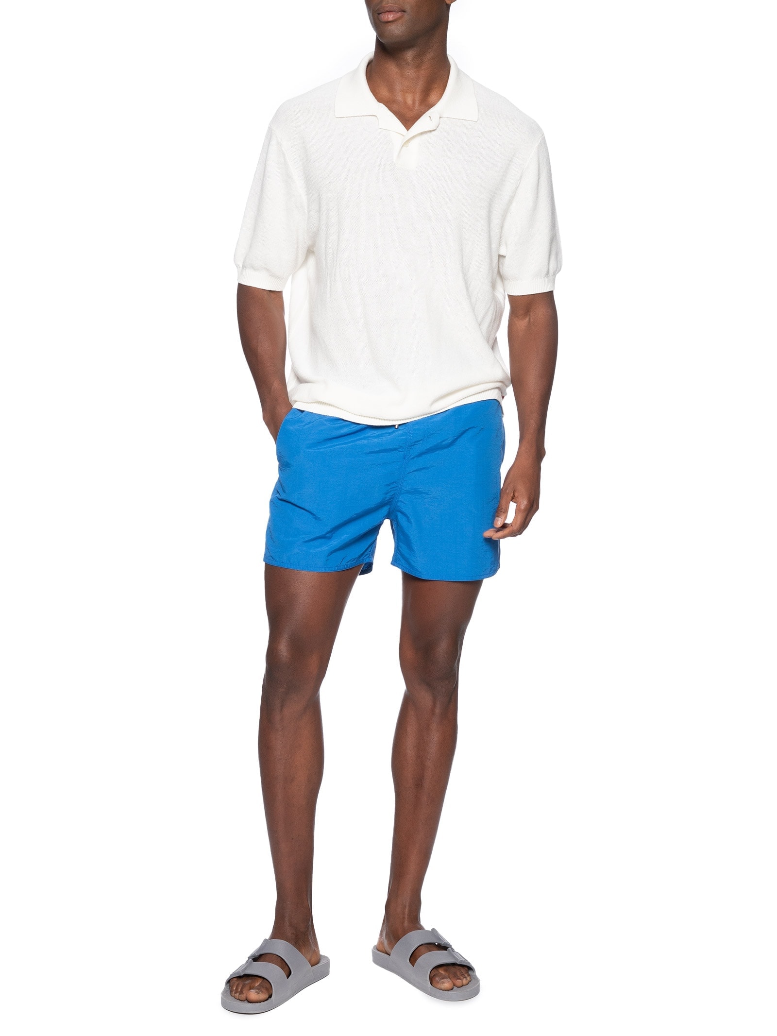 Short Masculino Praia Liso Premium Azul Reserva
