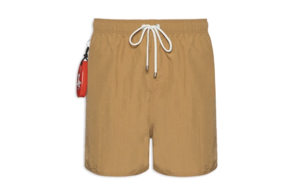 Short Masculino Praia Liso Premium - Marrom