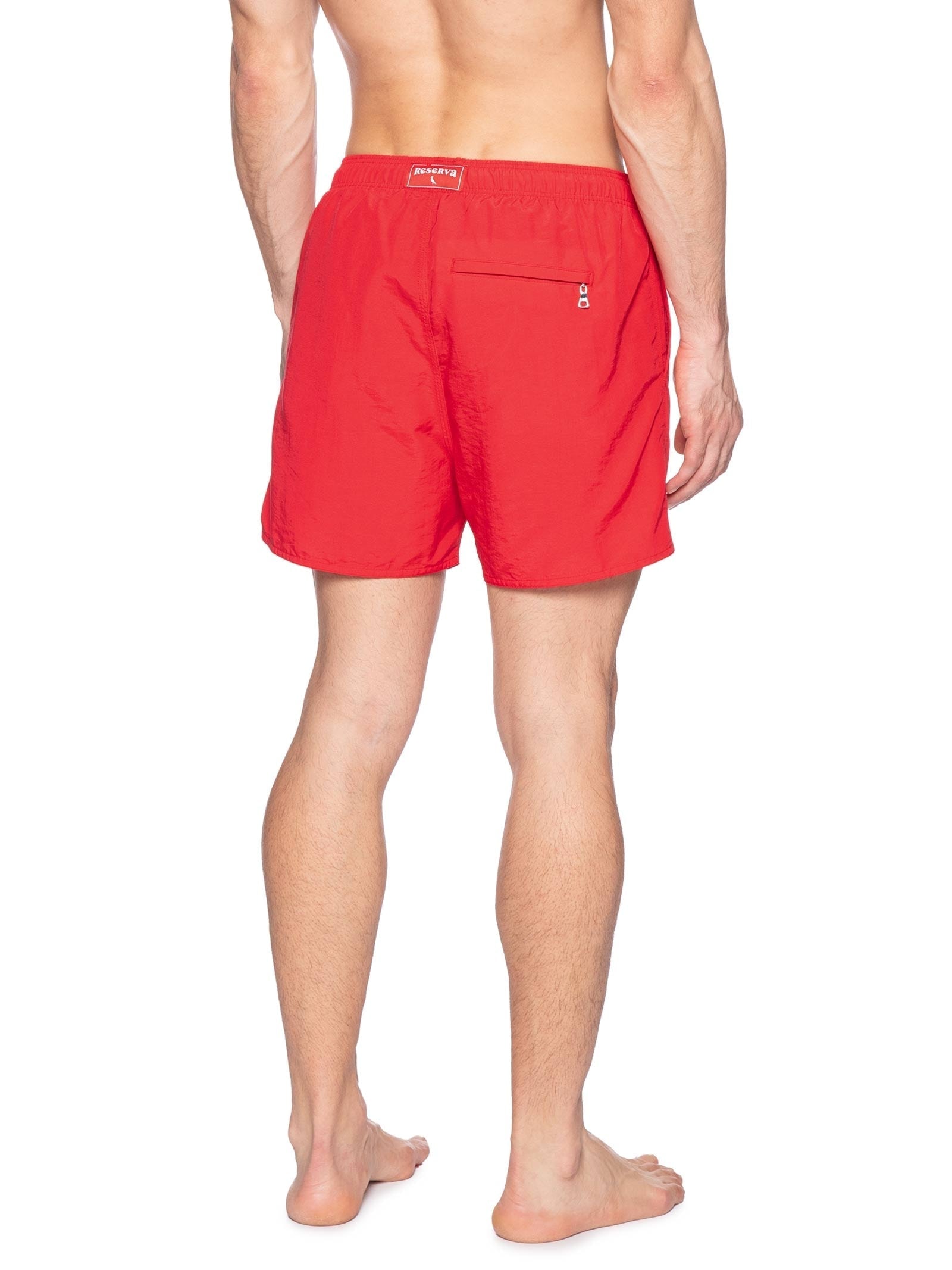 Short Masculino Praia Liso Premium Vermelho Reserva