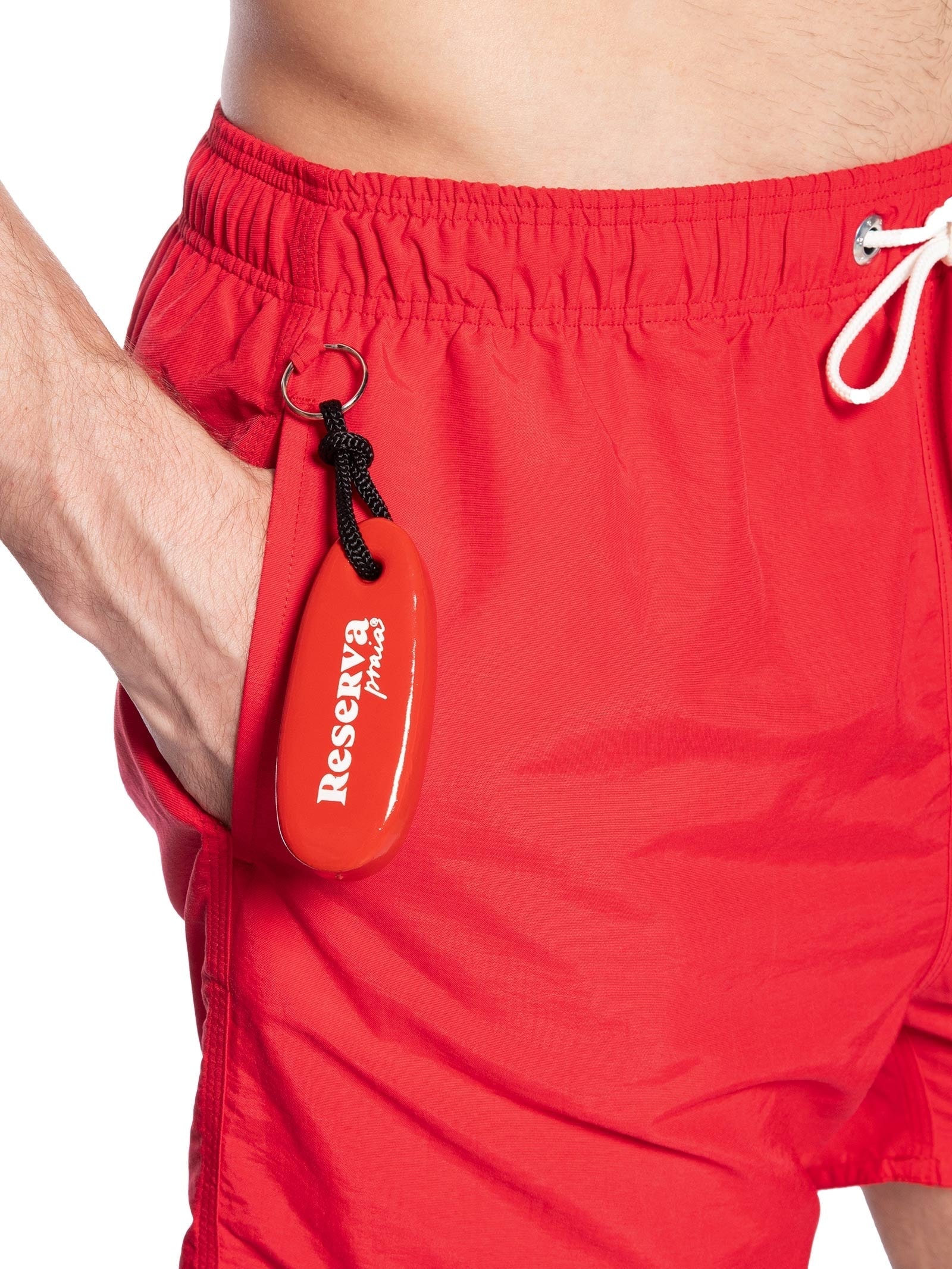 Short Masculino Praia Liso Premium Vermelho Reserva