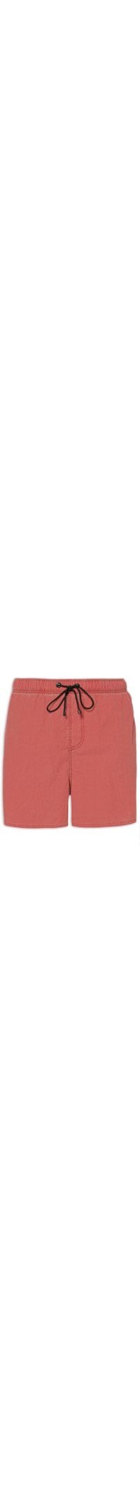 Short Masculino Praia Liso Stonado - Vermelho