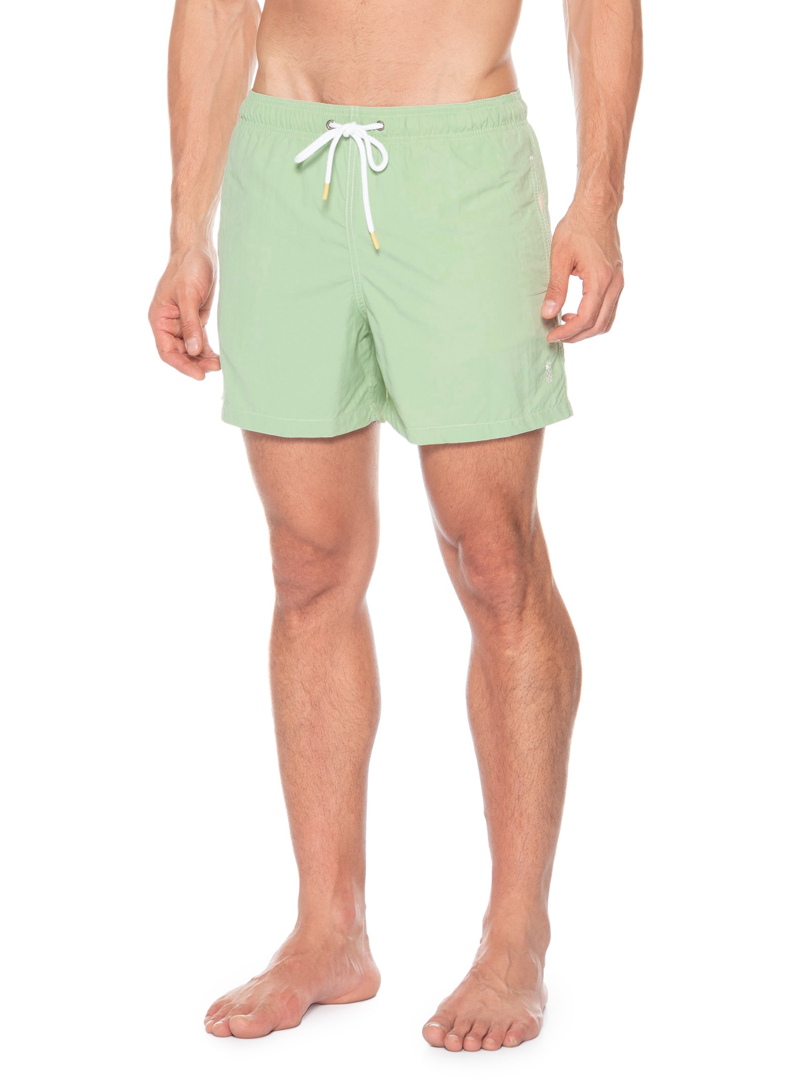 Short Masculino Praia Liso- Verde Pineapple