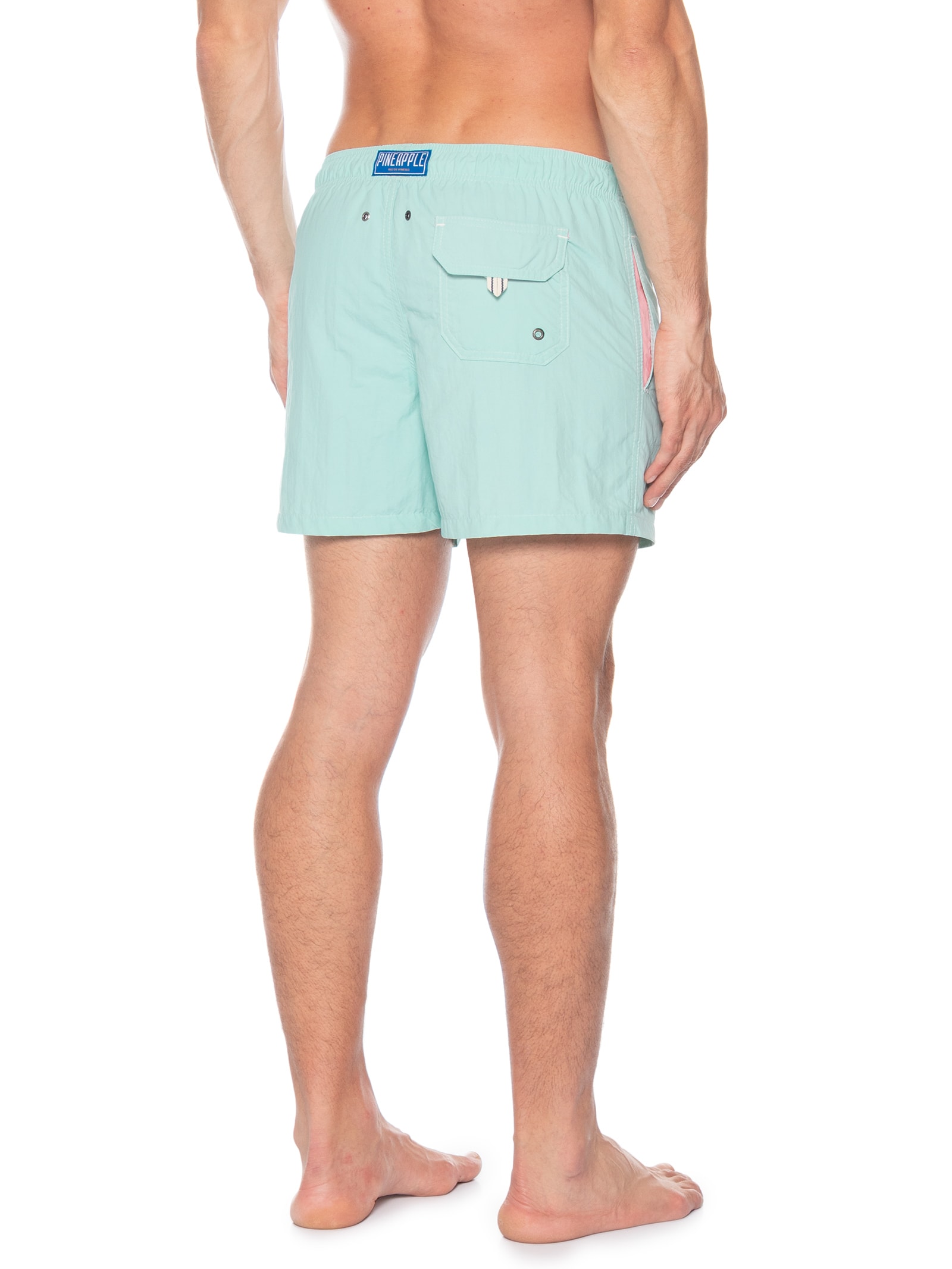 Short Masculino Praia Liso- Verde Água Pineapple