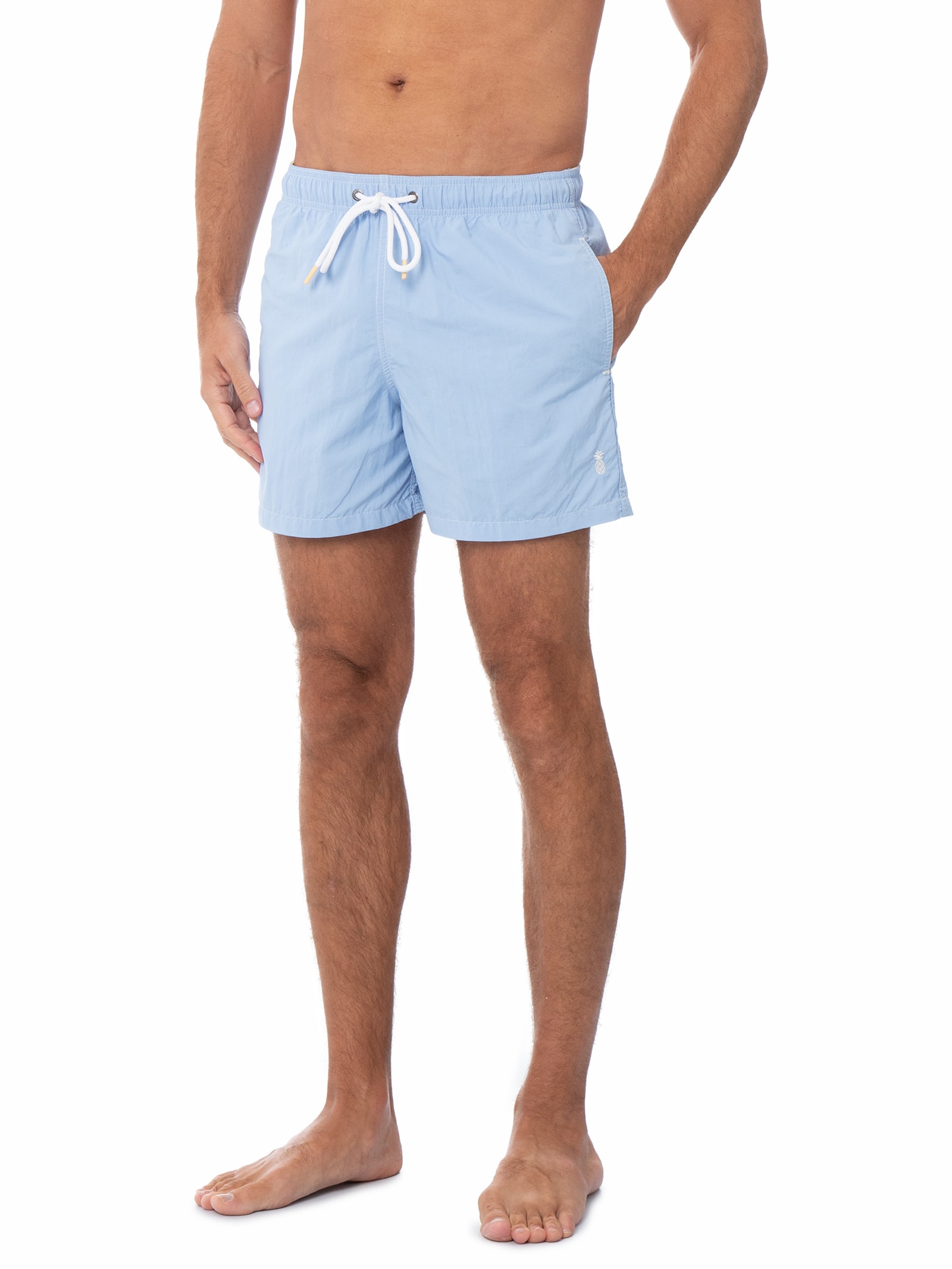 Short Masculino Praia Liso– Azul Pineapple