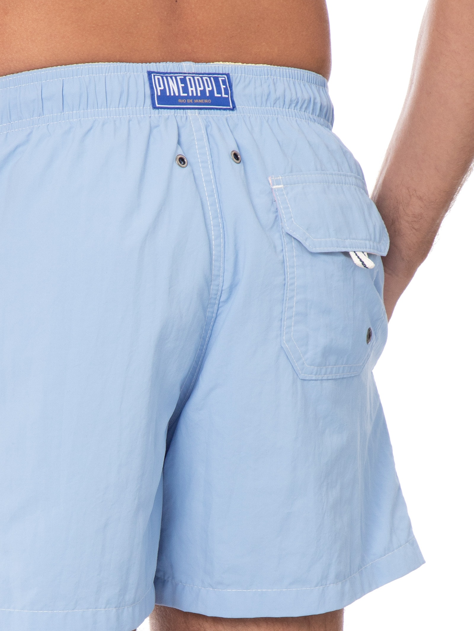 Short Masculino Praia Liso– Azul Pineapple