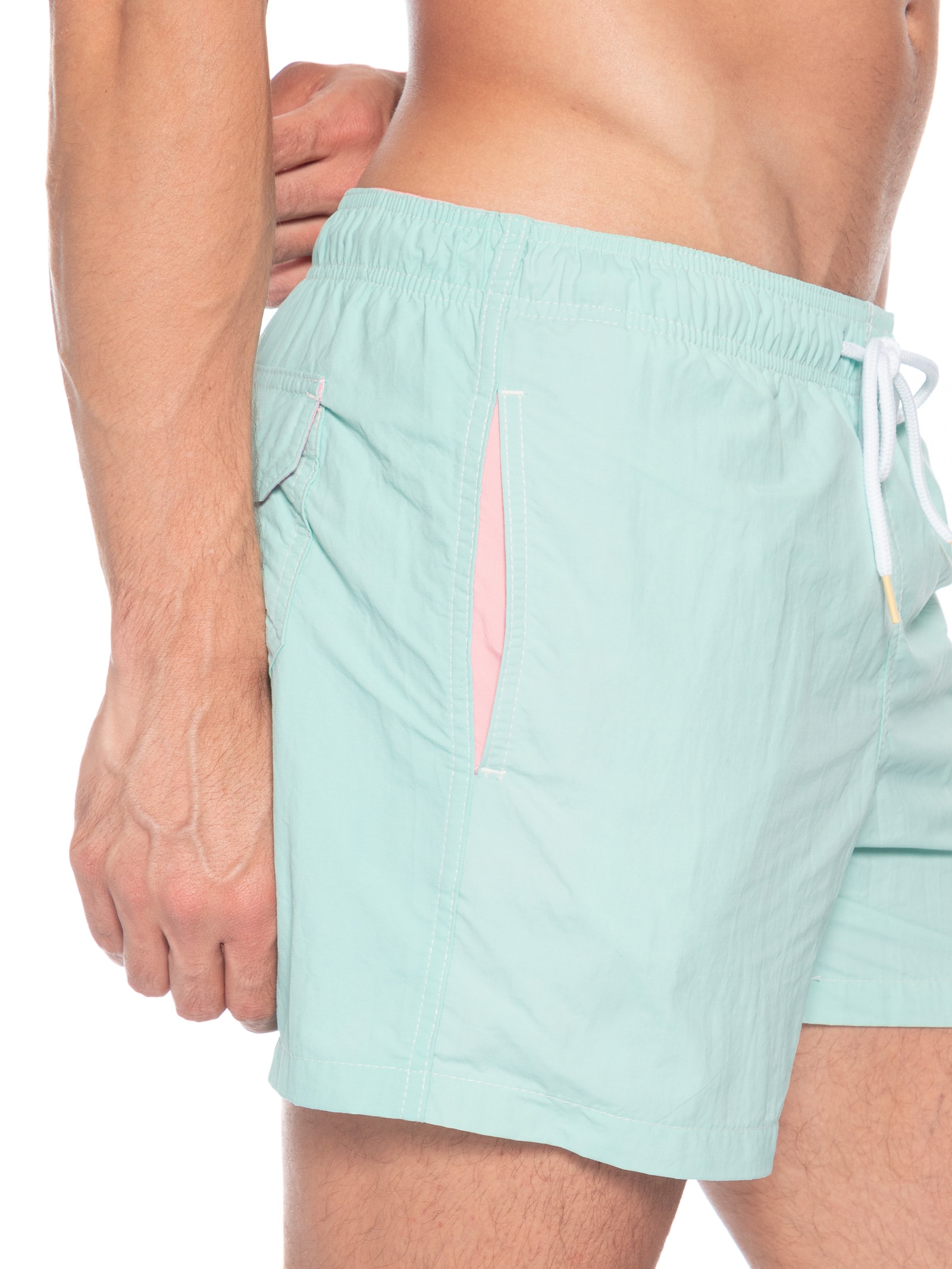 Short Masculino Praia Liso– Verde Água Pineapple