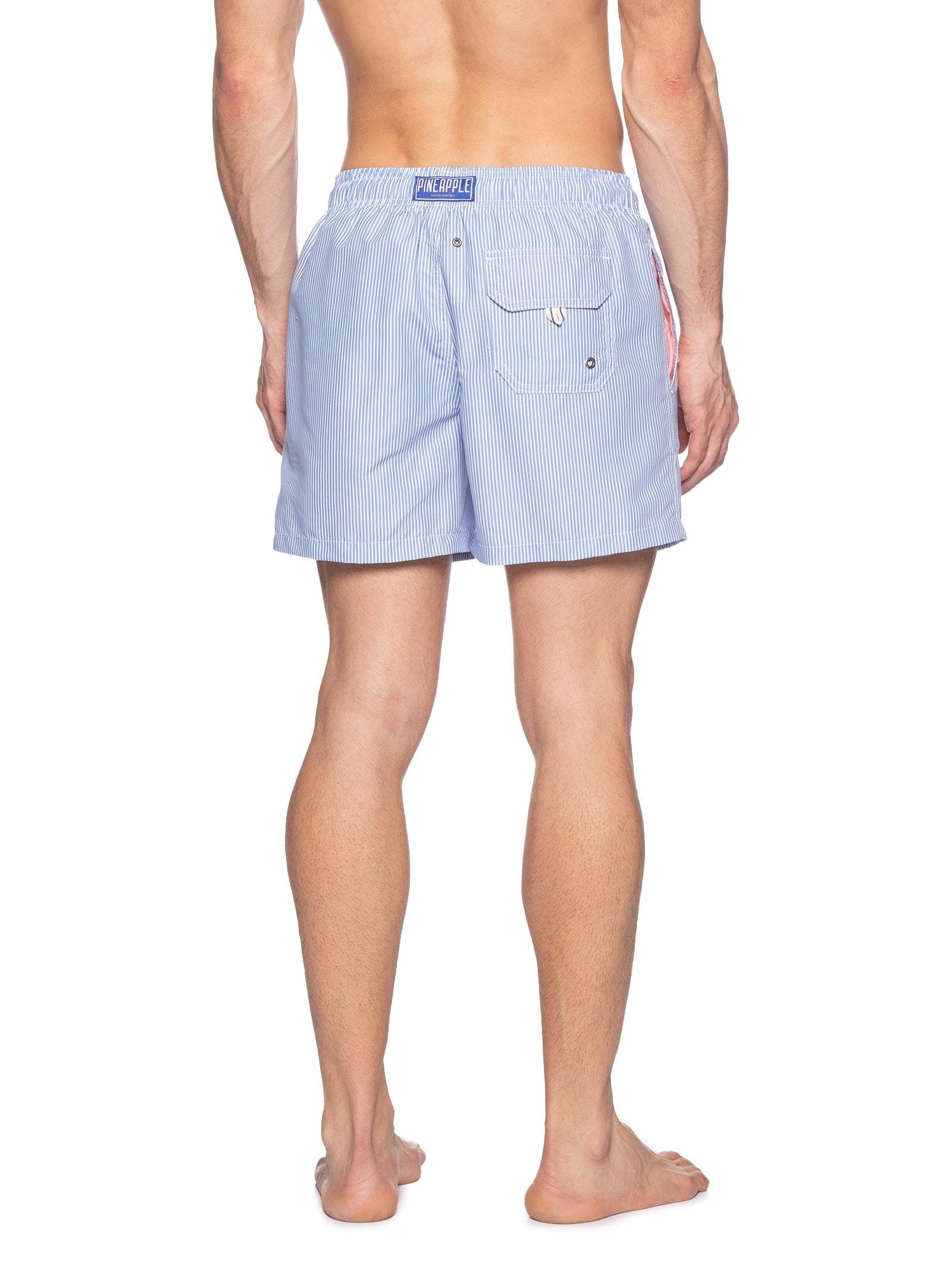 Short Masculino Praia Resort Azul Pineapple