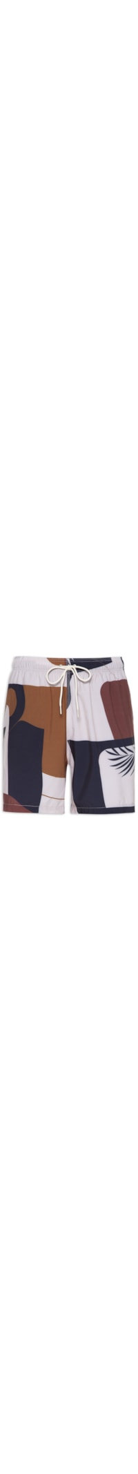 Short Masculino Praia Tropical Marx - Marrom